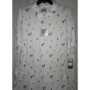 PGA Tour Pro Series Golf Polo Shirt -Sz 2XL - Palm Flamingo - NWT, Stretch